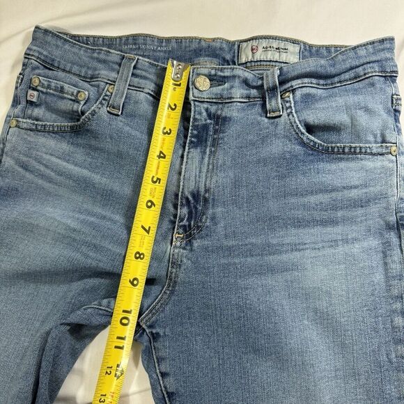 AG ADRIANO GOLDSCHMIED Farrah Skinny Ankle Fray Hem High Waist Ankle Jeans 31 R - Picture 9 of 15